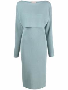 12 STOREEZ платье миди в рубчик