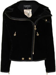 Chanel Pre-Owned байкерская куртка Sports Line 1993-го года