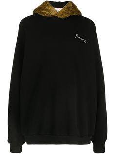 Marni худи оверсайз с вышитым логотипом