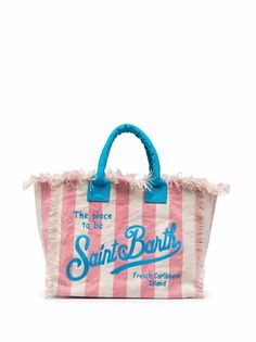 Mc2 Saint Barth сумка-тоут в полоску с логотипом