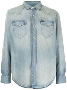Polo Ralph Lauren джинсовая рубашка Western с эффектом потертости