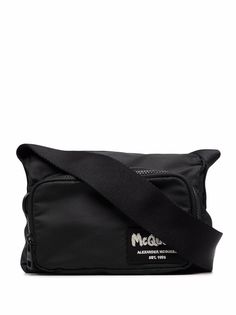 Alexander McQueen сумка через плечо с нашивкой-логотипом