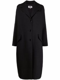 MM6 Maison Margiela однобортное пальто миди