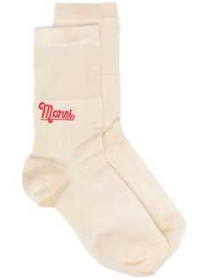 Marni носки вязки интарсия с логотипом
