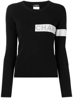 Chanel Pre-Owned топ Sports 2008-го года с длинными рукавами и логотипом