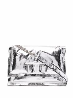 Salvatore Ferragamo сумка на плечо с эффектом металлик