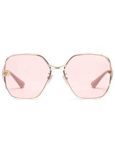 Gucci Eyewear солнцезащитные очки в массивной оправе