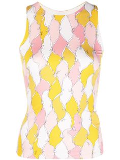 Emilio Pucci спортивный топ с принтом Losanghe Baby
