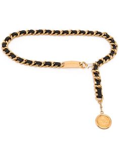 Chanel Pre-Owned ремень-цепочка с медальоном CC