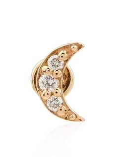 Otiumberg серьги-гвоздики Moon из желтого золота