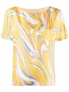 Emilio Pucci graphic-print short-sleeve top