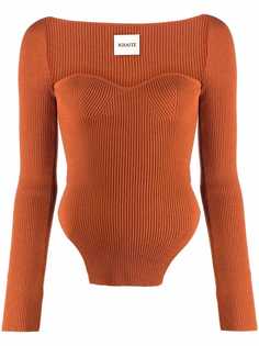 Khaite Maddy ribbed top