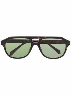 Zadig&Voltaire солнцезащитные очки-авиаторы черепаховой расцветки