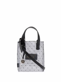 RED(V) point desprit mesh-print mini bag