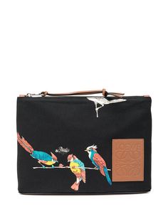 LOEWE клатч Oblong Parrot