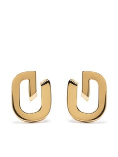 Givenchy серьги-гвоздики в форме буквы G
