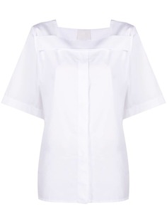 Givenchy поплиновый топ со складками