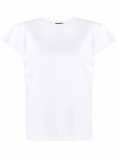 Magda Butrym padded shoulder logo T-shirt