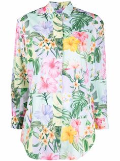 Mc2 Saint Barth floral-print long-sleeve shirt