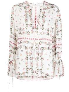 Etro блузка с цветочным принтом
