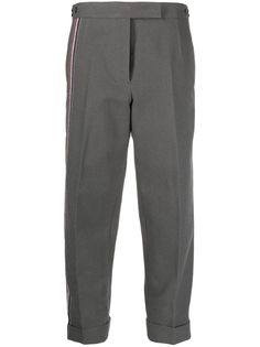 Thom Browne укороченные брюки с полосками RWB