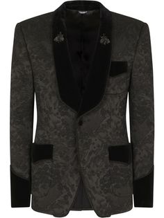 Dolce & Gabbana жаккардовый пиджак с цветочным узором