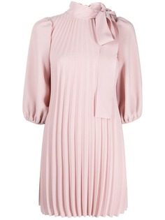 RED Valentino плиссированное платье с бантом