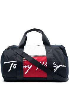 Tommy Hilfiger дорожная сумка с вышитым логотипом