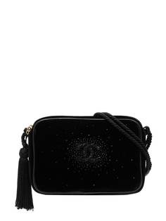 Chanel Pre-Owned сумка через плечо 1990-х годов со стразами и логотипом CC