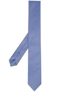 BOSS галстук с геометричным узором