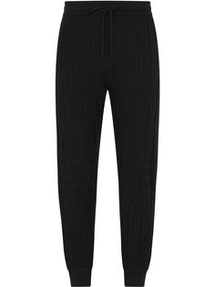 Dolce & Gabbana фактурные спортивные брюки с кулиской