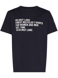 Helmut Lang футболка с короткими рукавами и графичным принтом