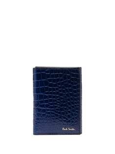 PAUL SMITH картхолдер с тиснением под крокодила