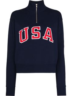 Polo Ralph Lauren толстовка на молнии с логотипом USA