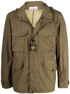 Stone Island легкая куртка с нашивкой-логотипом