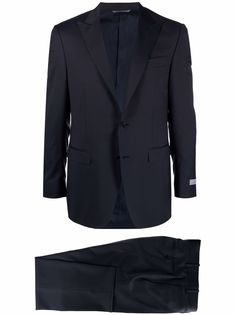 Canali строгий костюм с однобортным пиджаком