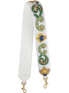 Dolce & Gabbana ремень с заклепками и вышивкой