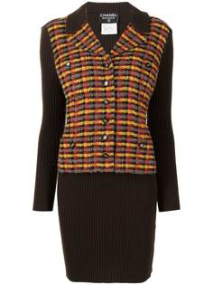 Chanel Pre-Owned трикотажное платье 1995-го года