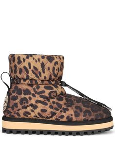 Dolce & Gabbana ботинки City с леопардовым принтом