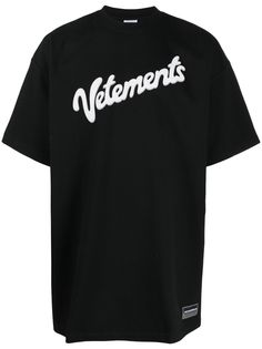 VETEMENTS футболка оверсайз с логотипом
