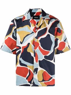 Costumein рубашка с короткими рукавами и абстрактным принтом