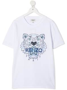 Kenzo Kids футболка из органического хлопка с логотипом