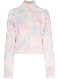LoveShackFancy кардиган Florrie с принтом тай-дай