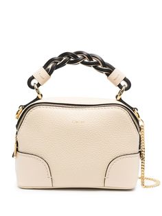 Chloé сумка-тоут с плетеной ручкой