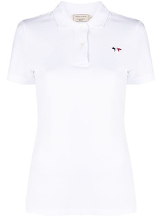 Maison Kitsuné рубашка поло с аппликацией Tricolour Fox