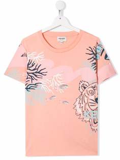 Kenzo Kids футболка с принтом