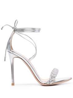 Gianvito Rossi босоножки Leomi 105 с плетеным ремешком