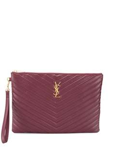 Saint Laurent стеганый клатч