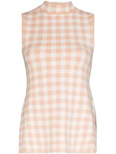 STAUD топ в клетку гингем