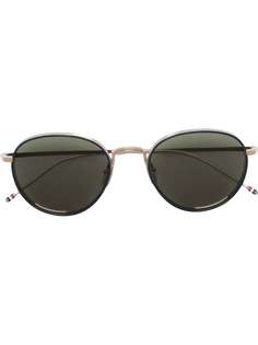 Thom Browne Eyewear солнцезащитные очки в круглой оправе